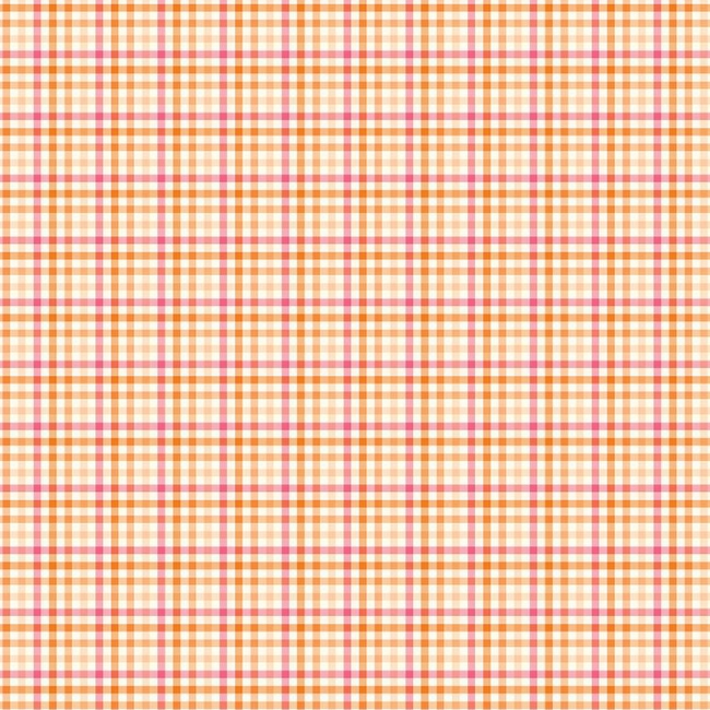 Adel In Summer Gingham Fabric - Orange - Riley Blake Designs