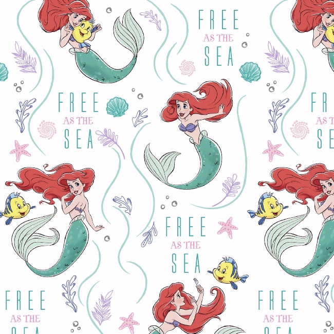 Ariel Free As The Sea Fabric