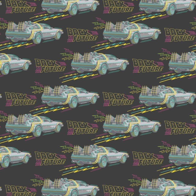 Back To The Future Fabric - No Roads Grey