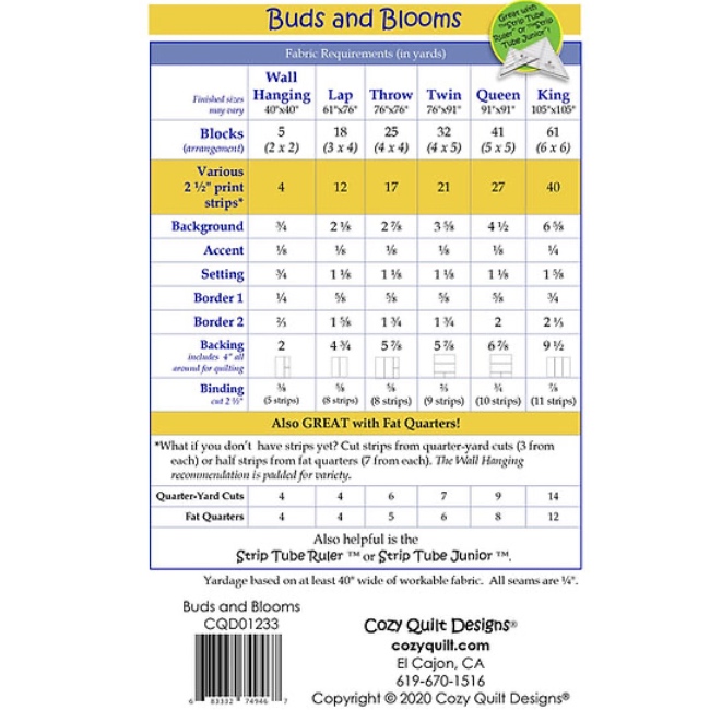 Cozy Quilt Designs Buds And Blooms Quilt Pattern The Quilt Shop