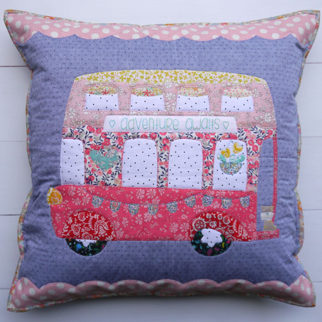 Bus-About - Cushion Patterns - Claire Turpin - The Quilt Shop