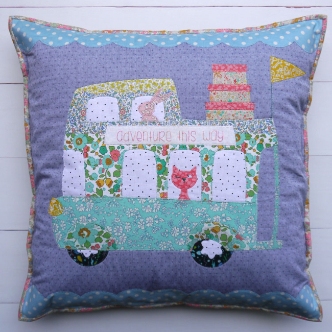 Bus-About - Cushion Patterns - Claire Turpin - The Quilt Shop