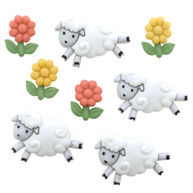 Counting Sheep Buttons