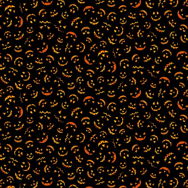 Jack O Lantern Halloween Fabric
