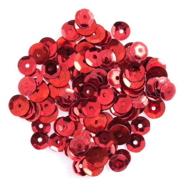 Sequins Cup 5mm Red