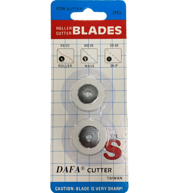 Dafa 18mm Rotary Cutter Blades x 2