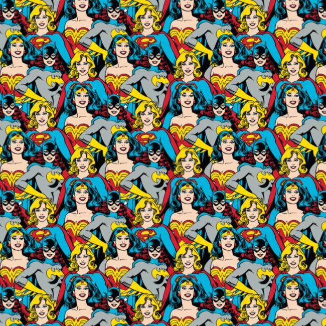 FB DC Heroines Stacked Fabric