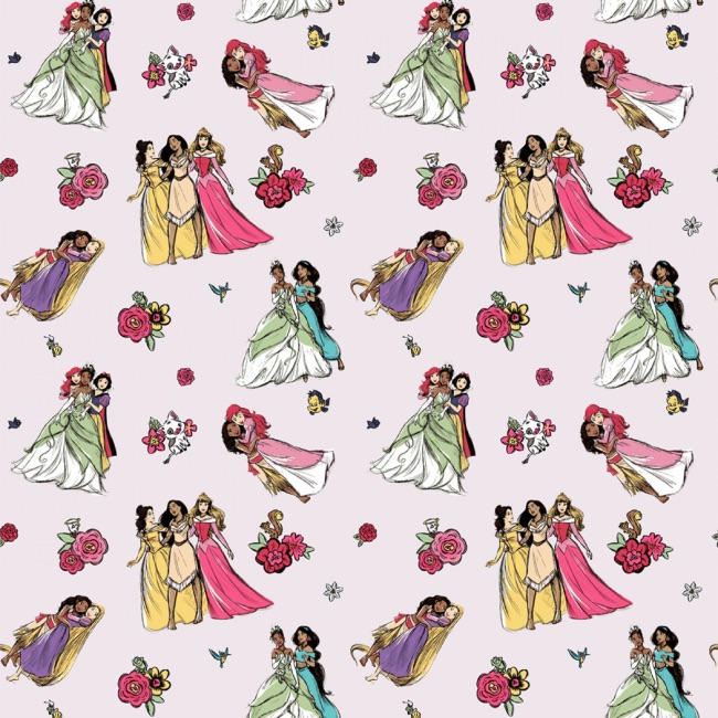 Disney Princess Floral and Friends Fabric