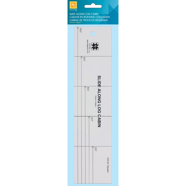 Slide Along Log Cabin Ruler | EZ Quilting