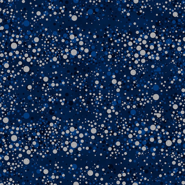 Hoffman Fly Home For Winter - Navy / Silver Dots