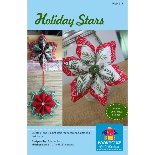 Simple Star Holiday Pattern Holiday Stars Pattern - The Quilt Shop