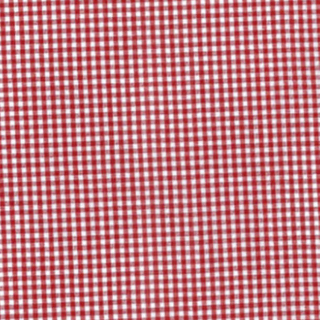 Red - Gingham Check Fabric