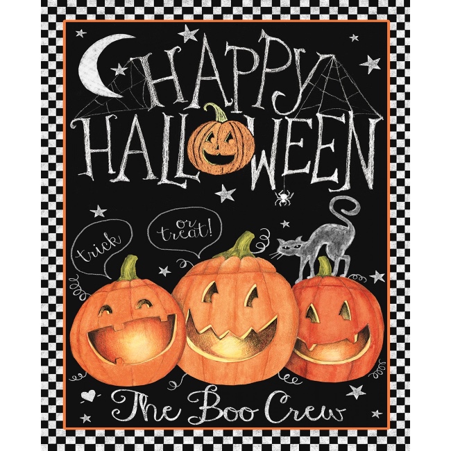 Happy Halloween Fabric Panel