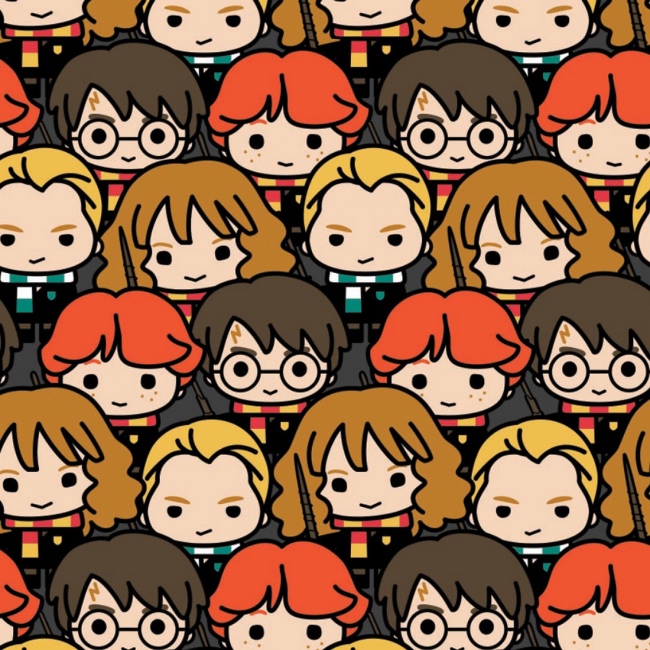 Harry Potter Kawaii Characters Fabric