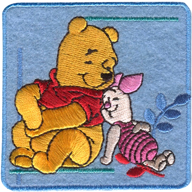 Iron On Motif - Winnie the Pooh and Piglet