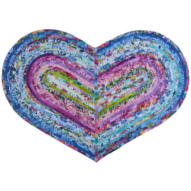 Pattern For Jelly Roll Rug Jelly Roll Love Rug Pattern - The Quilt Shop