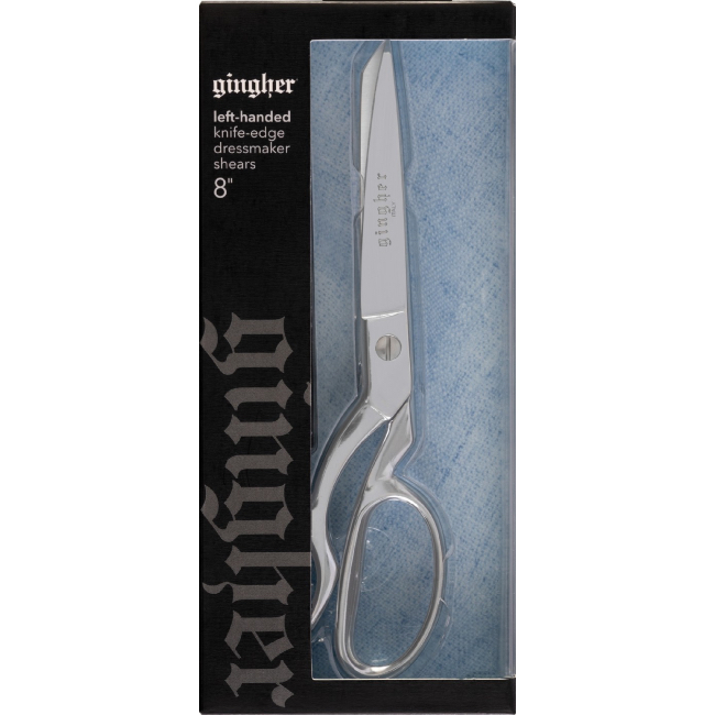 Left Handed Scissors - 8in Knife Edge Dressmaking Shears | Gingher