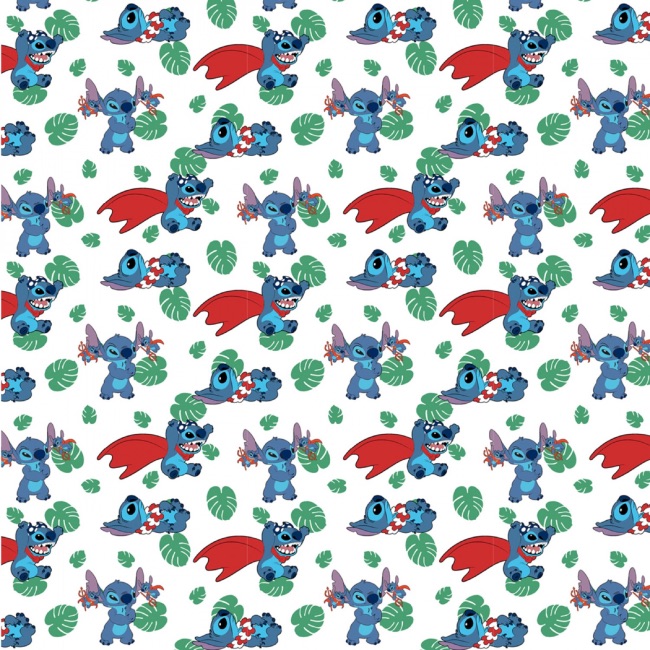 Lilo and Stitch Action Stripe Fabric