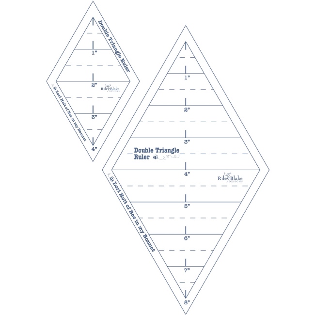 Double Ruler Traith Lori Holt - Double Triangle Ruler - The Quilt Shop