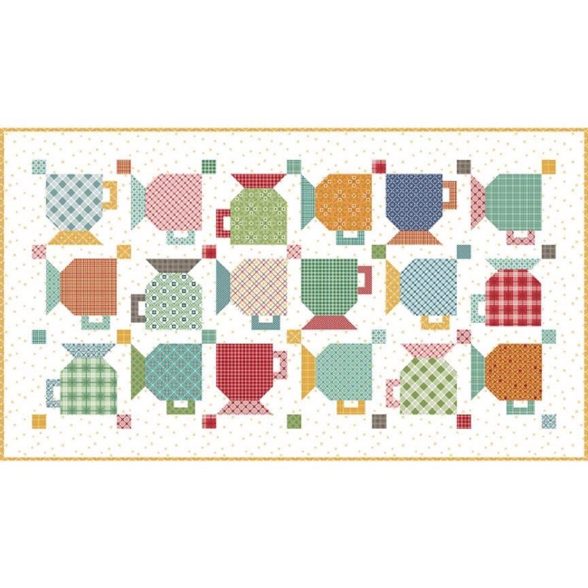 Good Morning Mug Table Runner Pattern - Lori Holt - The Quilt Shop