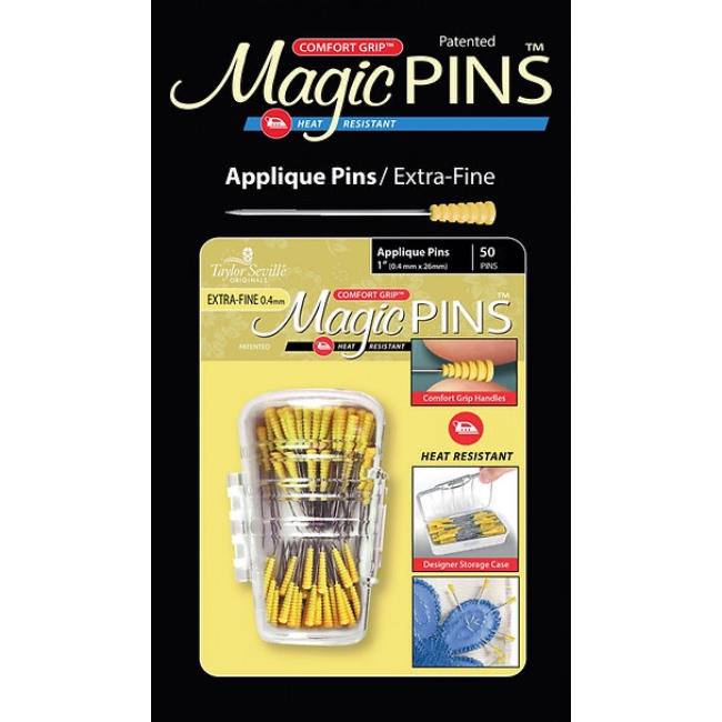 Taylor Seville Applique EXTRA FINE Magic Pins 50pk