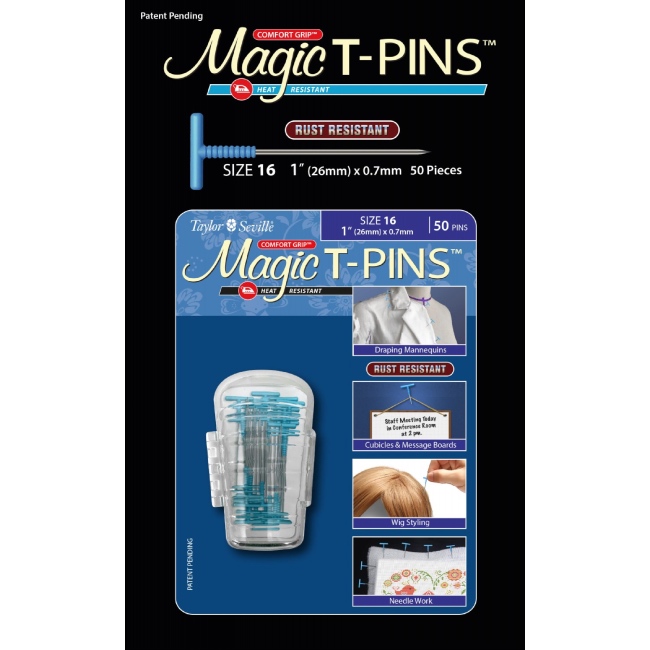 Extra Fine Silk Pins Magic Pins Quilting Comfort Grip S Taylor Seville ...