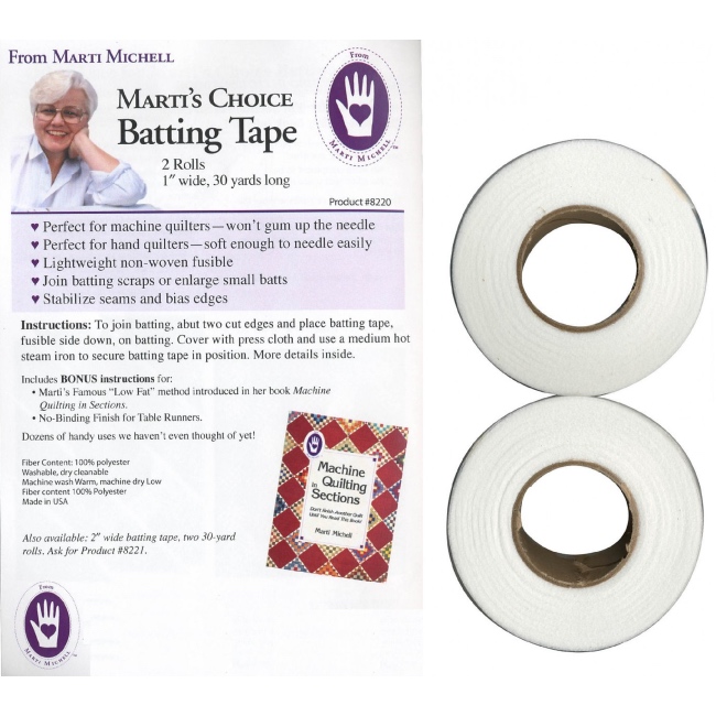 Marti Michell - Marti's Choice Fusible Batting Tape 1'' x 30 yds x 2