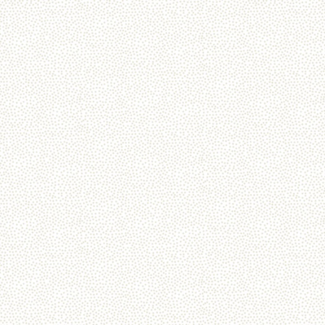 Makower Mini Dot White on White Fabric 302/W1