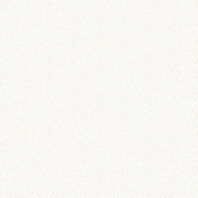 Makower Mini Dot White on White Fabric 302/W1