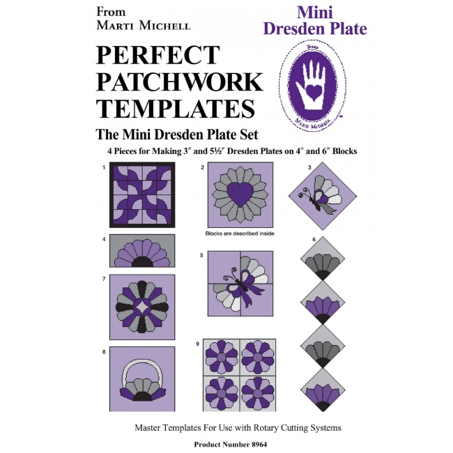 Patchwork Ruler Dresden Plate Template Set Different Shaped - Temu