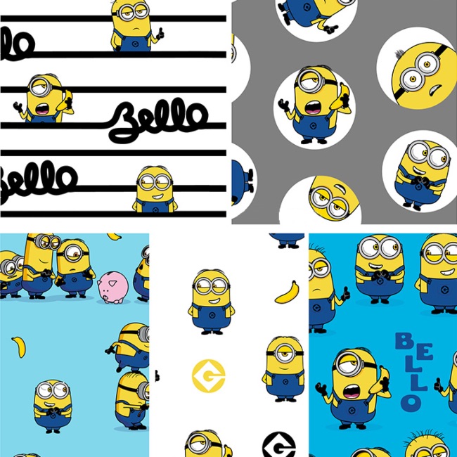 Minions Fat Quarters x 5