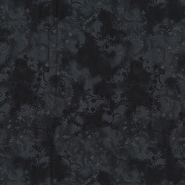 Black - Mystic Vine Fabric