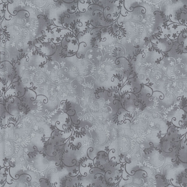 Grey - Mystic Vine Fabric