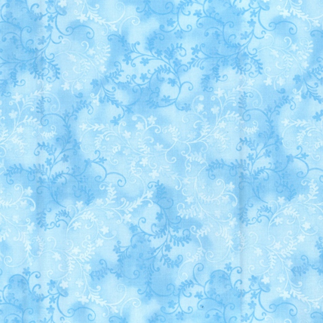 Powder Blue - Mystic Vine Fabric