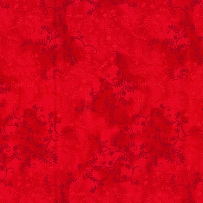 Red - Mystic Vine Fabric