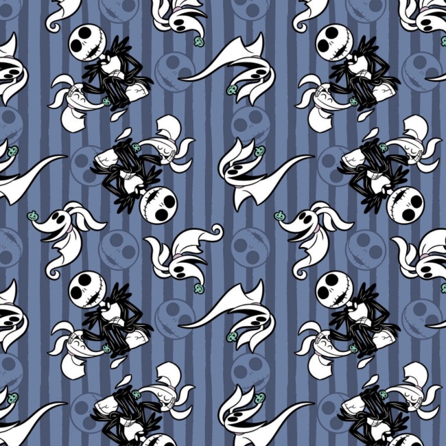 Nightmare Before Christmas Fabric Jack and Zero The Quilt Shop