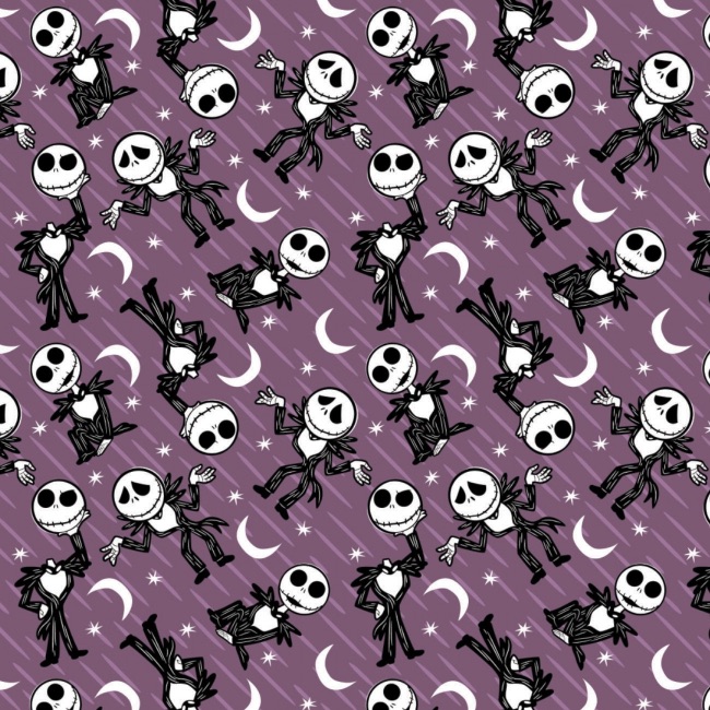 Nightmare Before Christmas Fabric Purple Jack Stars The Quilt Shop
