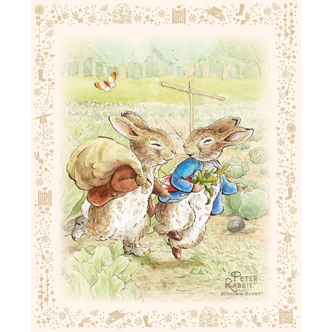 Peter Rabbit & Benjamin Bunny Fabric Panel - Riley Blake - The Quilt Shop