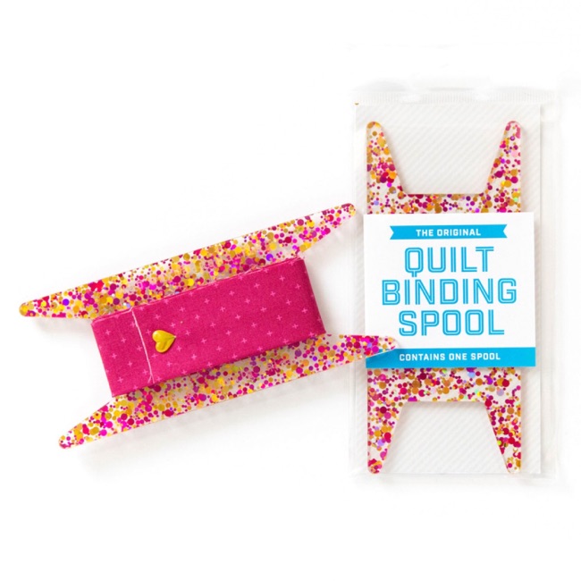 Binding Spool Pink and Gold Glitter - 1pc