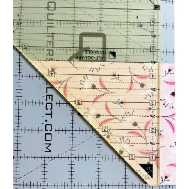 3 Inch Square Ruler Quilters Select - Non-Slip Ruler - 3 in 1 - Square & Triangle - Combo ...