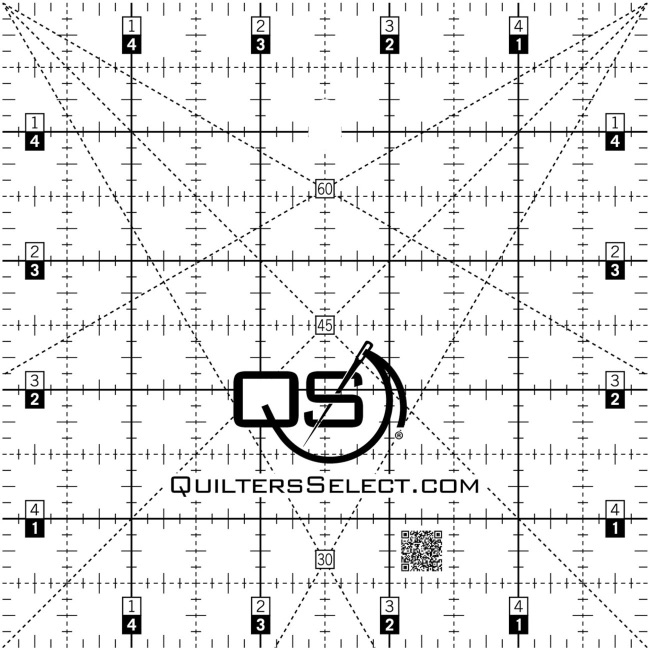 Quilters Select - Non-Slip Ruler - 5in x 5in - Crystal Clear - The ...