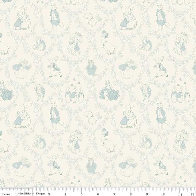 Peter Rabbit & Friends Toile in Cloud Peter Rabbit & Friends Toile in Cloud