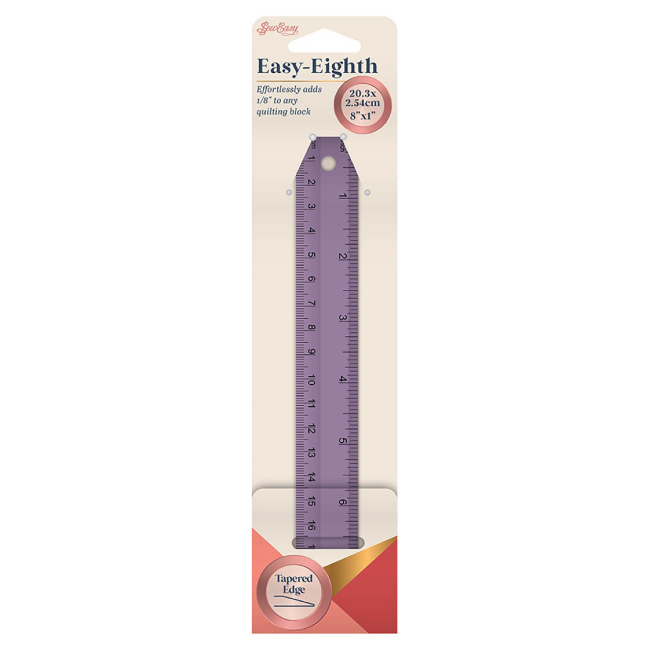 Sew Easy - Easy Eighth Ruler - 1in x 8in - The Quilt Shop