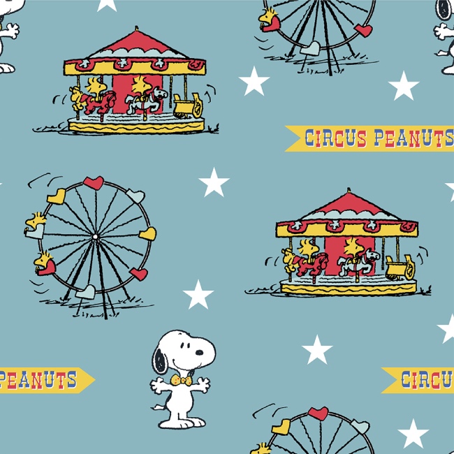 Snoopy Fabric - Circus Ferris wheel