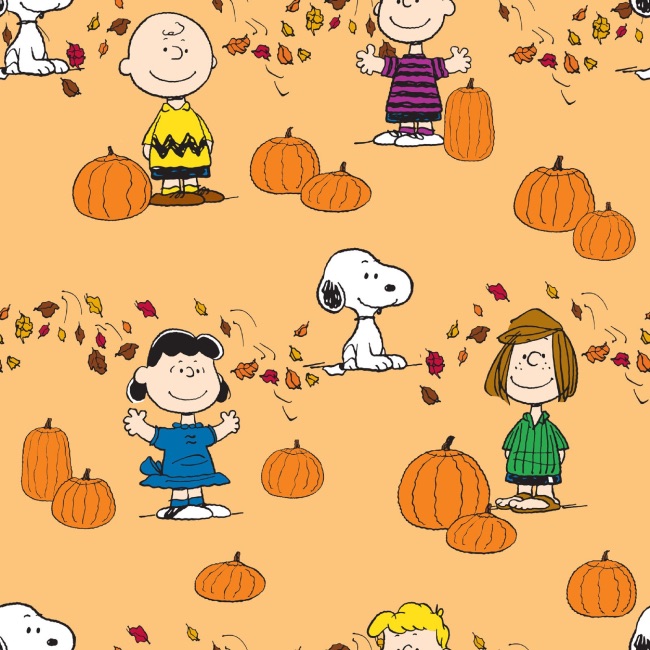 Pumpkin Patch - Snoopy Peanuts Fabric