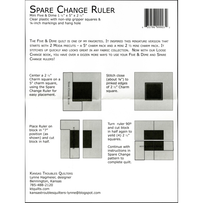 Spare Change Ruler - The Quilt Shop