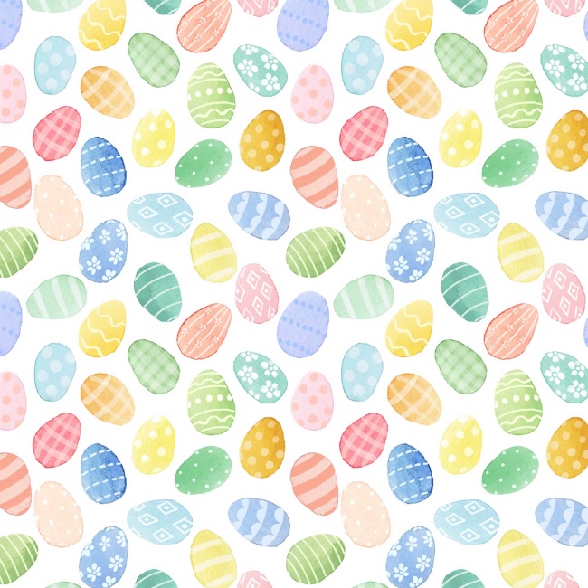 Spring Has Sprung Easter Eggs Fabric