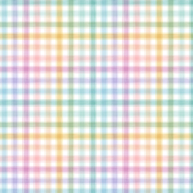 Spring Has Sprung Easter Plaid Fabric