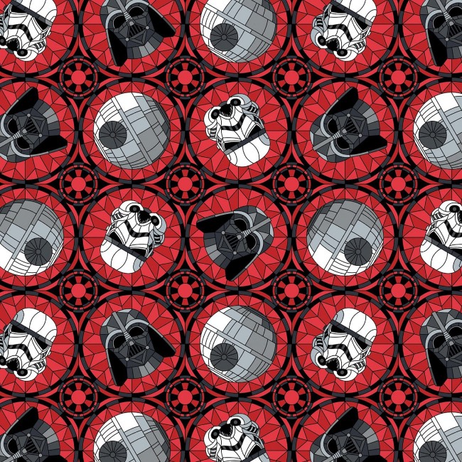 Star Wars Stained Glass Empire Fabric