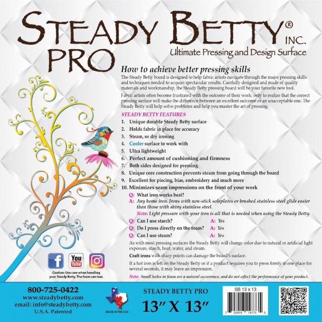 Steady Betty Pro 13in x 13in